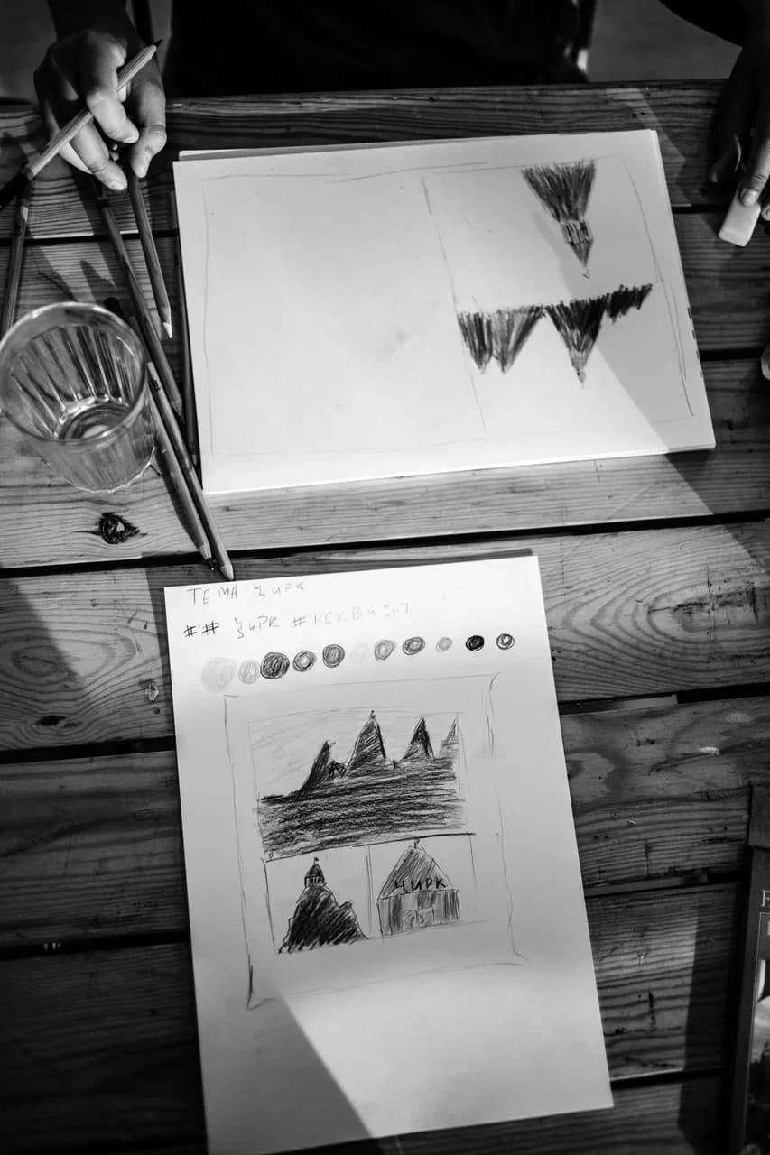 Circus art sketches