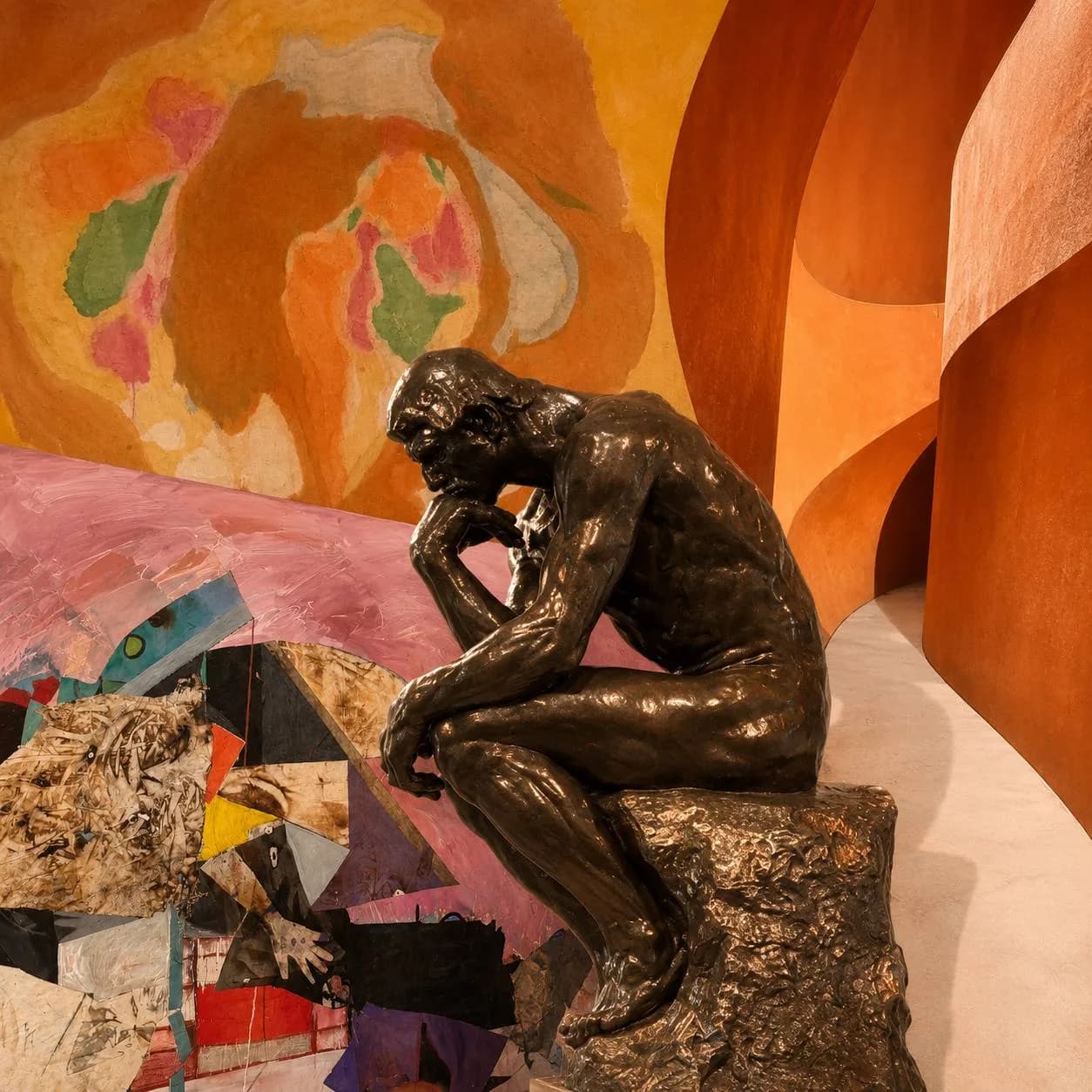 The Thinker by Rodin at the Cantor Arts Center, Stanford
